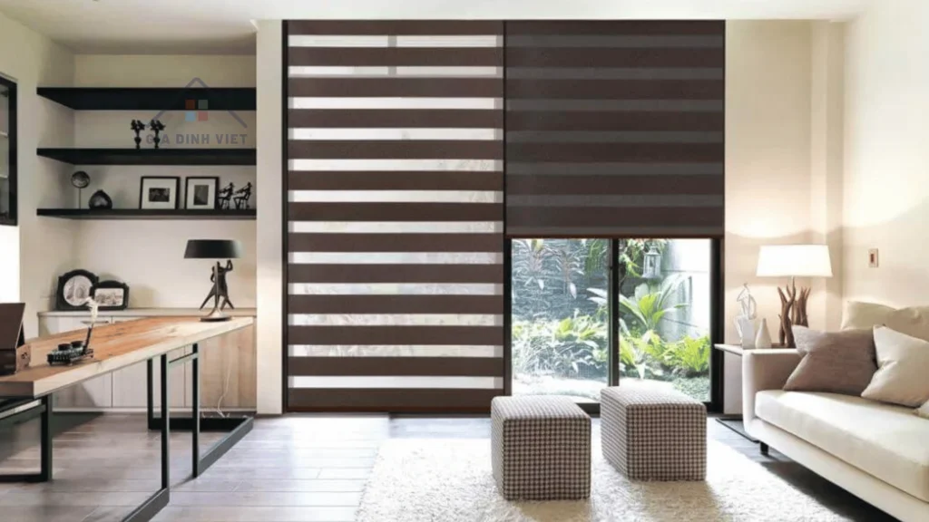 Rèm Cầu Vồng 2 Lớp Sang Trong Hiện Đại