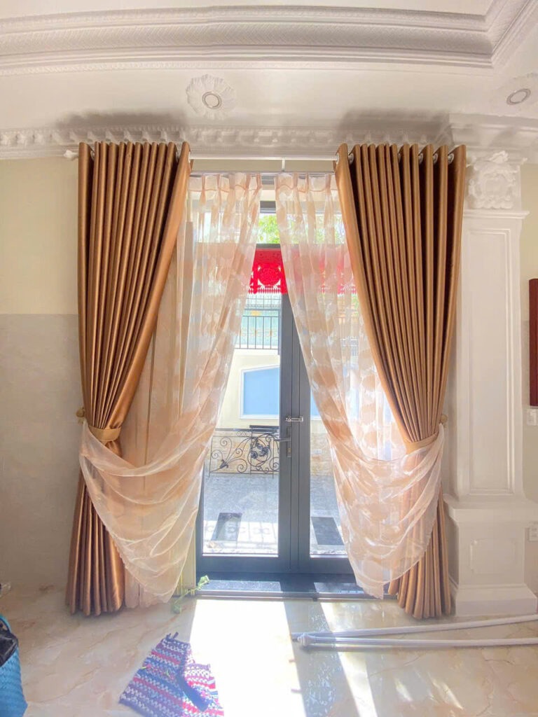 Màn Rèm Cửa Tạo Điểm Nhấn Cho Không Gian nhà chị Trâm