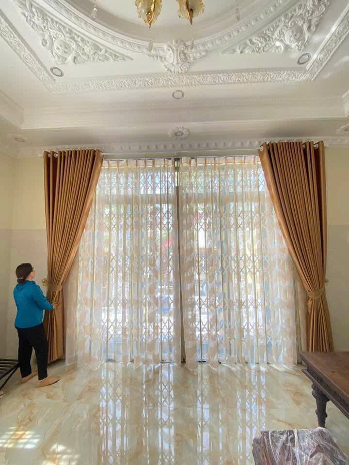 Màn Rèm Cửa Tạo Điểm Nhấn Cho Không Gian nhà chị Trâm