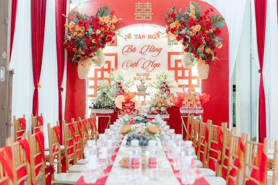 Rèm Background Trang Trí Đám Cưới Sang Trọng