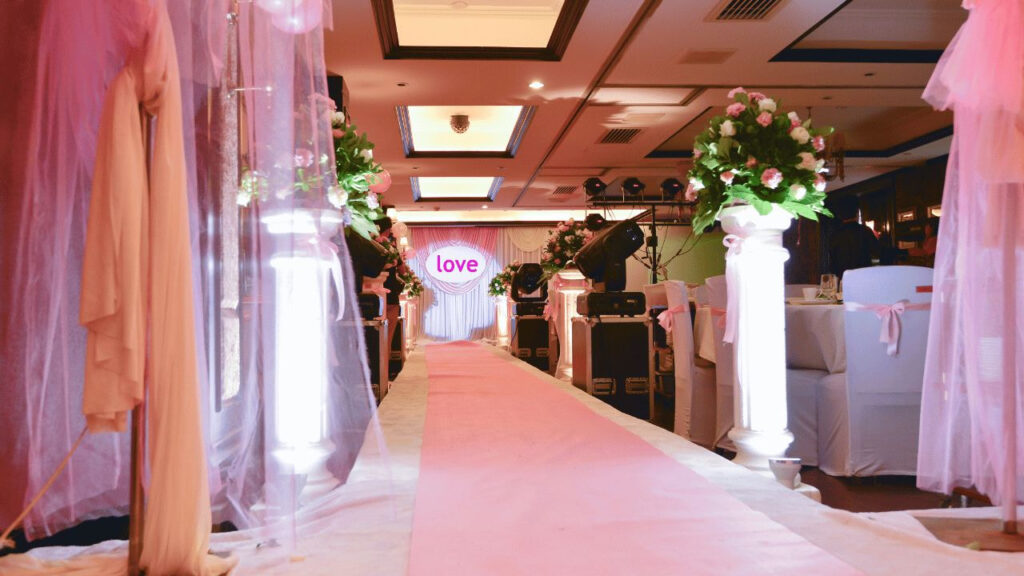 Rèm Background Trang Trí Đám Cưới Sang Trọng