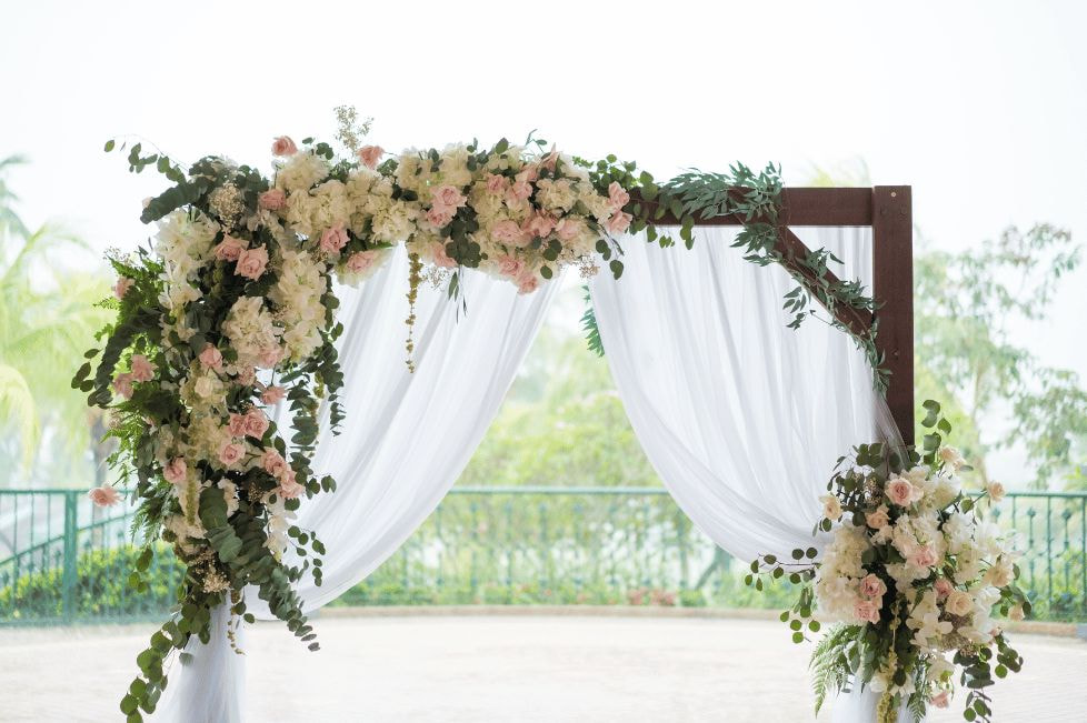 Rèm Background Trang Trí Đám Cưới Sang Trọng