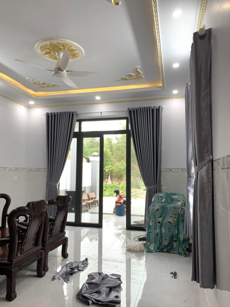 Thi công Màn cửa nhà ở Chị Hoa màn cửa văn phòng